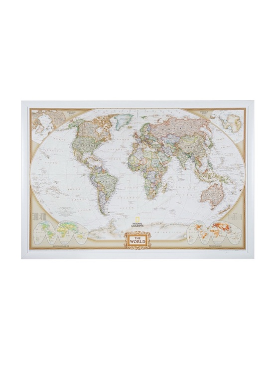 Craigs Frames Other - Wayfarer Executive World Push Pin Travel Map Frameless Thick Foam - SHIP ALONE
